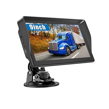 NEWFUN GPS Voiture,9 Pouce GPS Poids Lourds,Auto Navigation avec HD Écran Tactile,Multi-Languages Guidage Vocale 2025 Cartographie UK Europe Installée Mise à Jour Gratuite à Vie,pour Auto,Camion
