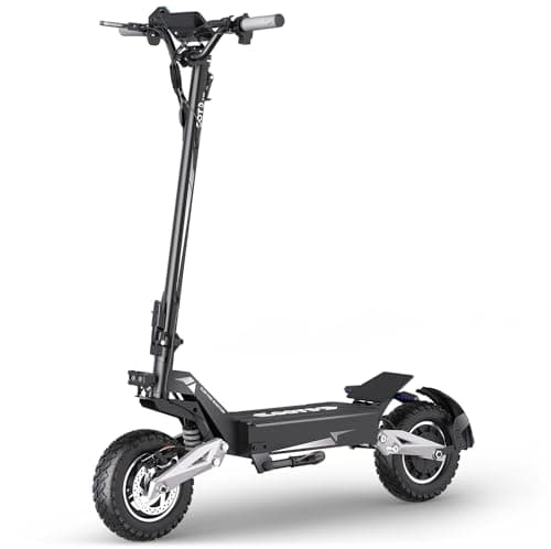 OOTD T10 Trottinette Electrique Adulte, 11" Trotinette Electrique Pliable Max du Moteur 900W et Batterie 648Wh Autonomie 30-49km, 11 Pouces Tout Terrain Electric Scooter Double Suspension & Écran LCD