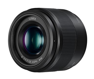 Panasonic Lumix 25mm F1.7 | Objectif à focale fixe H-H025E-K, Noir – Compatible monture Micro 4/3 Panasonic et Olympus