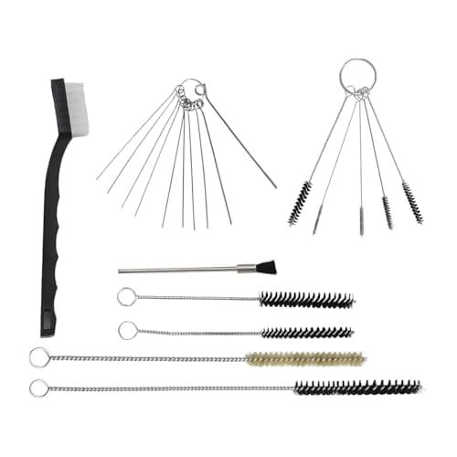 JNNJ 21 Pièces Kit De Brosses De Nettoyage pour Pistolets à Peinture, Nettoyage Gicleurs Carburateur, Brosses De Nettoyage pour Nettoyer Les Pistolets à Peinture à L'aérographe Buses Et Embouts