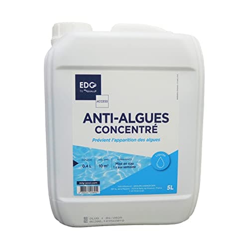 EDG - Anti Algues Piscine - Préventif Anti Eau Trouble - Algicide Liquide - Bidon 5 litres - Gamme Traitement Et Accessoires Piscine EDG Access
