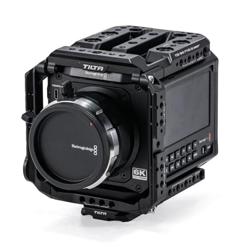 TILTA PYXIS 6K Cage complète pour appareil photo compatible avec PYXIS 6K avec plaque inférieure Manfrotto à dégagement rapide – Noir ES-T21-FCC