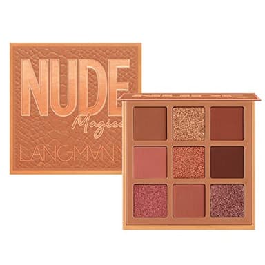 Allbestaye 9 Couleurs Fard À Paupières Palette Glitter Metallic Nude Mat Fumé Yeux Maquillage Imperméable À L'eau