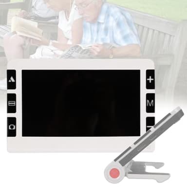 Quixnova Aide à la Lecture électronique de 7,0 Pouces, loupe numérique Portable pour Personnes âgées avec Zoom 2-32x et Mode 19 Couleurs, pour Lire, écrire, visualiser des Cartes, des Livres