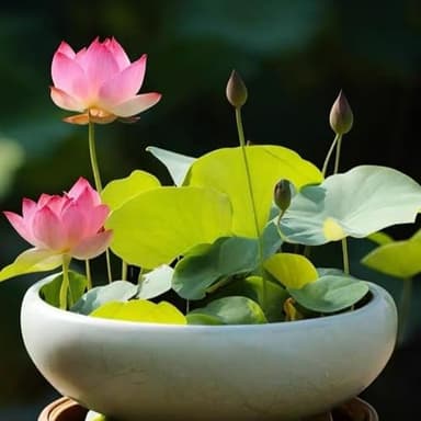 Lot de 50 graines de lotus de couleurs mélangées, graines de lotus for bonsaï à planter dans l'eau, graines de lotus hydroponiques for la décoration du jardin de la maison