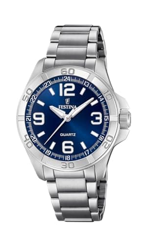 Festina Montre pour Homme F20434/2 Boîtier en Acier Inoxydable Gris Bracelet en Acier Inoxydable Gris