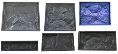 FHONYX 6 PCS Moules à béton, Pierre de façade, KIT décoration Murale, Réutilisable, coulage, à Utiliser Seul