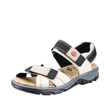 Rieker 68851, Sandales femme - Beige (Crema/Champignon 60), 38 EU