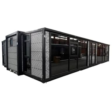 Maison pliante compacte préfabriquée, conteneur extensible pour bureau et espaces multi-usages