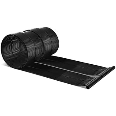 GOPLUS Réchauffeur Solaire pour Piscine en PE, 2 Panneaux de Chauffage Solaire de 300 X 75 CM, Respectueux de l’Environnement, Chauffe-Piscine Solaire pour Piscine Enterrée et Hors Sol de 12000 L
