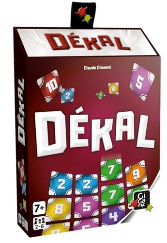 GIGAMIC DEKAL - Jeu d'ambiance - Jeu de société à la mécanique du taquin revisitée - Un Jeu addictif et pour Tous Niveaux - De 2 à 6 Joueurs - Dès 7 Ans !