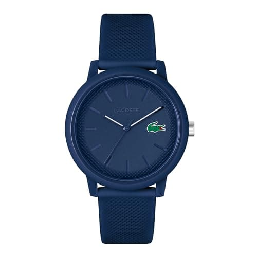 Lacoste Montre Analogique à Quartz pour Homme Collection LACOSTE.12.12 avec Bracelet en Silicone Bleu Marin - 2011172