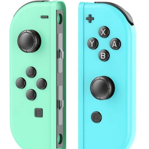 Mhwlhbx Manette pour Switch, Joypad de remplacement Joy Cons L/R double vibration/contrôle des fonctions/réveil/capture d'écranContrôleur