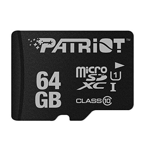Patriot Memory Carte Mémoire Flash MicroSD LX Serie 64Go - PSF64GMDC10