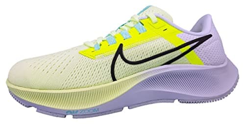 Nike Femme Air Zoom Pegasus 38 Basket, Barely Volt/Black-Volt-Aurora, 35.5 EU