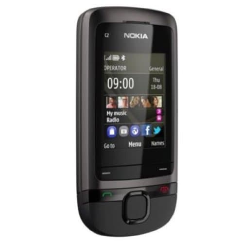 Nokia C2-05 Téléphone Mobile Clapet Coulissant Gris
