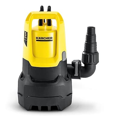 Kärcher SP 11.000 Dirt Pompe d'Évacuation Eaux Chargées, Débit : 11.000 l/h, Profondeur D'immersion : 7 m, Eau Usée avec Particules jusqu'à 20 mm, Hauteur d'Eau Résiduelle : 25 mm, Pression : 0,7 bar