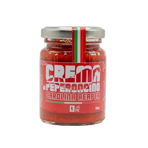 Crème de piment Carolina Reaper (90 g) - LE PLUS épicé du monde - Mr PIC®: le piment Toscano de haute qualité - Carmazzi: la plus large gamme de produits épicés en Italie
