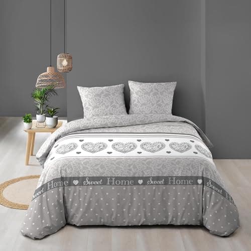 Douceur d'Intérieur Parure 3 Pièces (240 x 220 cm) Lova, 100% Coton