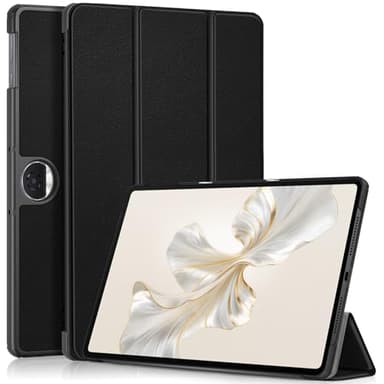 EasyAcc Étui Coque Compatible avec Honor Pad 9 12,1pouces 2024, Etui Pliable en Cuir PU avec Support pour Tablette Honor Pad 9 12,1 Pouces, Noir