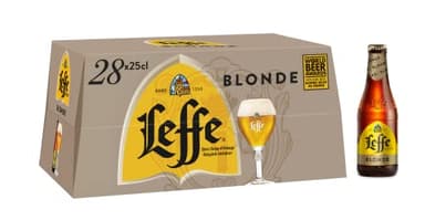 Leffe Blonde Bière, 28 x 25cl
