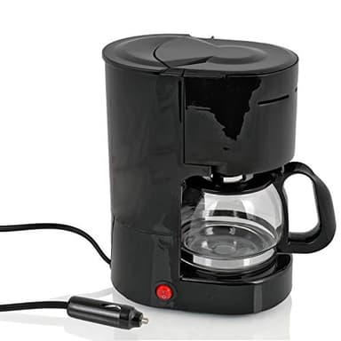 Ha ba Cafetière 12 V, 170 W, 600 ml, 6 tasses, noire, pour camping, voiture, bateau