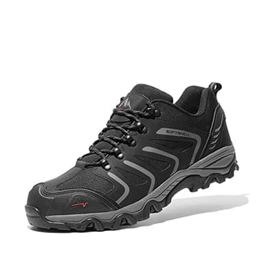 NORTIV 8 Chaussures de Randonnée Escalade pour Homme Chaussures de Trekking Plein air Imperméables d'escalade Alpinisme Noir/FONCÉ/Gris 160448_Low-E Taille 48 (EUR)