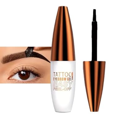 Tatouage à sourcils - Gel pour sourcils - Teinte temporaire - Anti- - Pour maquillage naturel des sourcils