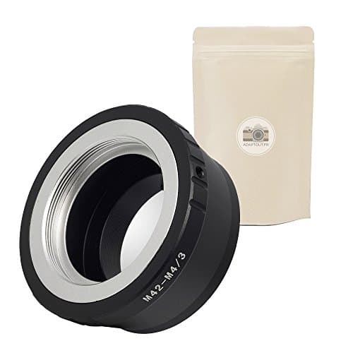 M42 M4/3 Bague D'ADAPTATION Objectif M42 vers BOITIER M4/3 Micro 4:3 Adaptateur 100% Métal Mise AU Point A L’Infini Conservée Compatible Toutes Montures m4/3