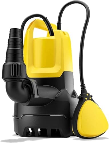 Kärcher SP 9.500 Dirt Pompe d'Évacuation pour Eaux Chargées, Débit : 9500 l/h, Profondeur : max. 7 m, pour Eaux Sales avec Particules Jusqu'à 20 mm, Niveau d'Eau Résiduelle : 25 mm, Pression : 0,6 bar