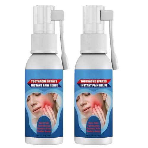 Sprays Réparation des Gencives,Spray de Soulagement de la Douleur Dentaire,Dents Gomme Douleur Spray,Sprays de Soulagement des Maux de Dents,Réparation des Tissus Gingival 20ML*2PC