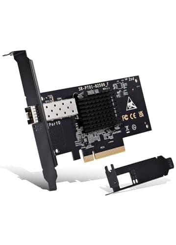10Gb SFP PCI-e Network Card, Intel 82599(X520-DA1) Controller, 10Gbps Ethernet Adapter, 10Gbe SFP+ Port, 10G NIC Card, Support Windows/Windows Server/VMware