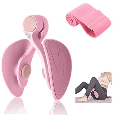 Appareil de Musculation 16KG avec Élastique de Yoga de Force pour la Récupération Post Partum et Les Fessiers d'exercice Équipement d'exercice Portable pour Hommes et Femmes Sport à Domicile Rose