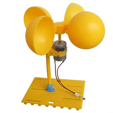ZAMETTER Mini éolienne verticale avec pales rotatives pour enseigner la science et l'innovation