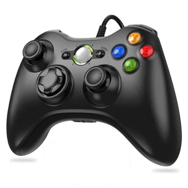 Lunriwis Manette pour Xbox 360, Manette PC, Manette filaire pour Xbox 360/PC Windoes 7/8/10/XP Joystick Xbox 360 Gamepad USB,USB Manette du Contrôleur de Jeu Filaire avec Double Vibration
