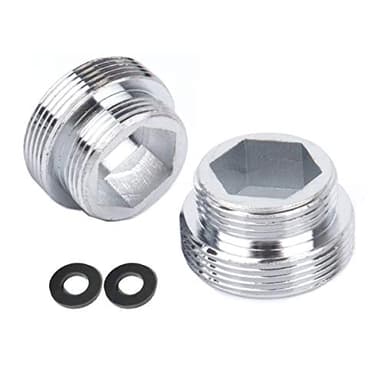 HATOOLHA® Lot de 2 adaptateurs de robinet en métal massif pour aérateur de robinet de cuisine (M18 à M22)