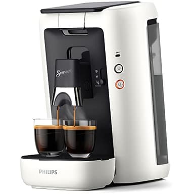 Philips Domestic Appliances CSA260/11 Senseo Maestro Machine Ã€ Café Dosettes Avec Réservoir D'Eau De 1,2 Litre, Sélection L'Intensité Du Et Fonction Mémo, Produit Vert, Couleur : Blanc