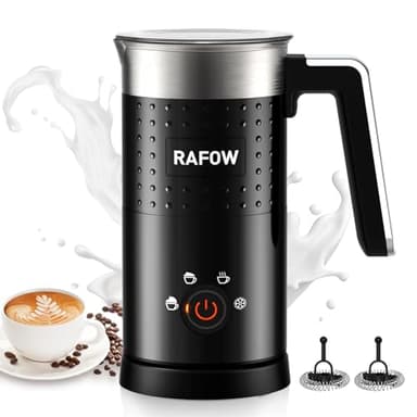 Mousseur à Lait Electrique 4 en 1 - Mousseurs à lait Automatiques Grande Capacité 300 ml Silencieux Pour mousse de Lait Chaude et Froide Chocolat Chaud Latte Cappuccino Macchiato