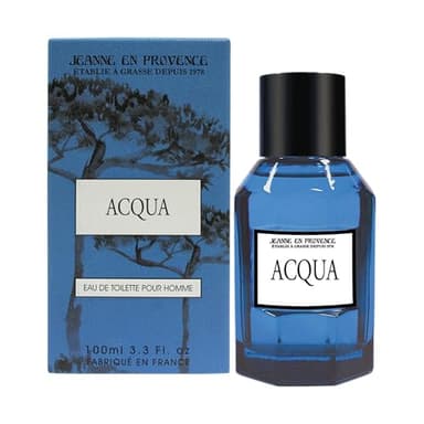 JEANNE EN PROVENCE - Parfum Homme Acqua - Eau de toilette - Flacon Vaporisateur 100 ml - Fabriqué en France à Grasse