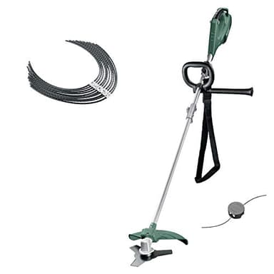 Débroussailleuse Bosch - AFS 23-37 (1000W, avec Lame à 3 Dents, Bobine pour Fil de Coupe, 3 Fils de Coupe, poignée supplémentaire, Capot de Protection) + Fil Ultra-résistant Bosch - pour AFS 23–37
