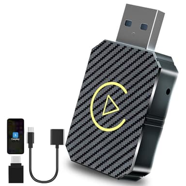 ZUOQIANG Adaptateur CarPlay sans Fil & Android Auto sans Fil,2 en 1 Wireless Carplay Adapter,Android Auto/Carplay Filaire en sans Fil pour Voitures Équipées de CarPlay & AA,USB C/A,Plug and Play