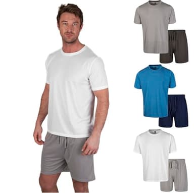 Light & Shade LSSET032 Ensemble Pyjama pour Homme, Blanc, XL
