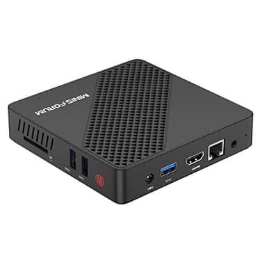 Mini PC Intel Celeron N4020 (jusqu'à 2,8 GHz), DDR4 4 Go/64 Go eMMC, Intel UHD Graphics 600, Mini Ordinateur sans Ventilateur 4k à 60 Hz HDMI et VGA, USB3.0, Wi-FI 2.4/5.8G, BT4.2