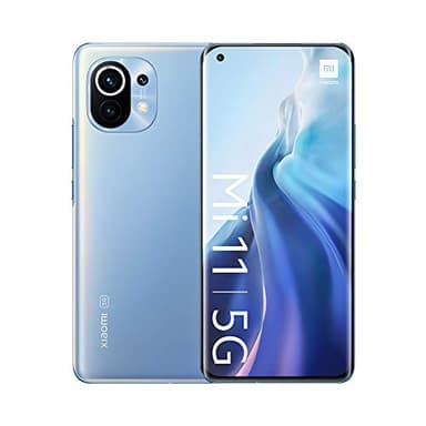 Xiaomi Mi 11 5G - Smartphone 8GB+128GB, Écran 6,81” WQHD+ AMOLED DotDisplay,Snapdragon 888, Triple Camera 108MP+13MP+5MP, 4600mAh, NFC, Bleu Horizon (Version Officielle + 2 Ans de Garantie