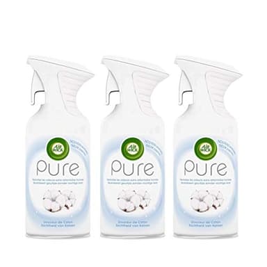Air Wick Désodorisant Aérosol Pure Douceur de Coton - Lot de 3