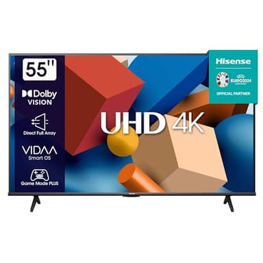 Hisense 55A6K Téléviseur LED 55 Pouces UHD 4K Smart TV, Noir