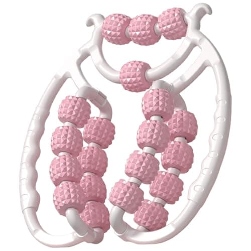 Rouleau de jambe, rouleau de massage à 20 roues pour les jambes, rouleau de cellulite en plastique, rouleau de masseur de cellulite pour cuisse, outil de massage de cellulite