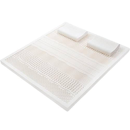 Matelas en Latex 100% Naturel Respirant Bio Et Confortable, Durable Et Pas Facile À Effondrer, Haut Matelas, Matelas en Latex Naturel,2in,140x190cm(55x75in)