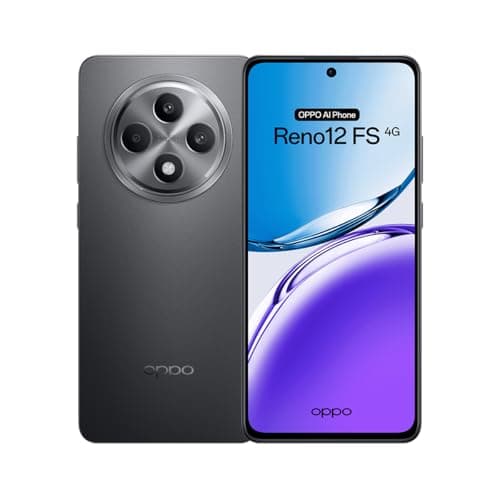 OPPO Reno12FS 4G - Smartphone débloqué avec IA, 16 Go (8 Go + 8 Go) 512 Go, écran 2.5D AMOLED 6,7", appareil photo 50 + 8 + 32 MP, Android, IP64, batterie 5000 mAh, charge rapide 45 W - Gris mat