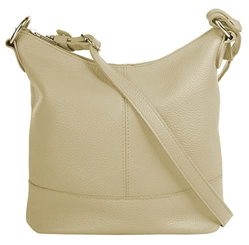 Cluty Sac à bandoulière Cuir & Made In Italy Femme cuir véritable | Fabriqué en Italie, sac à main, sac à bandoulière, sac crossbody en cuir 021217